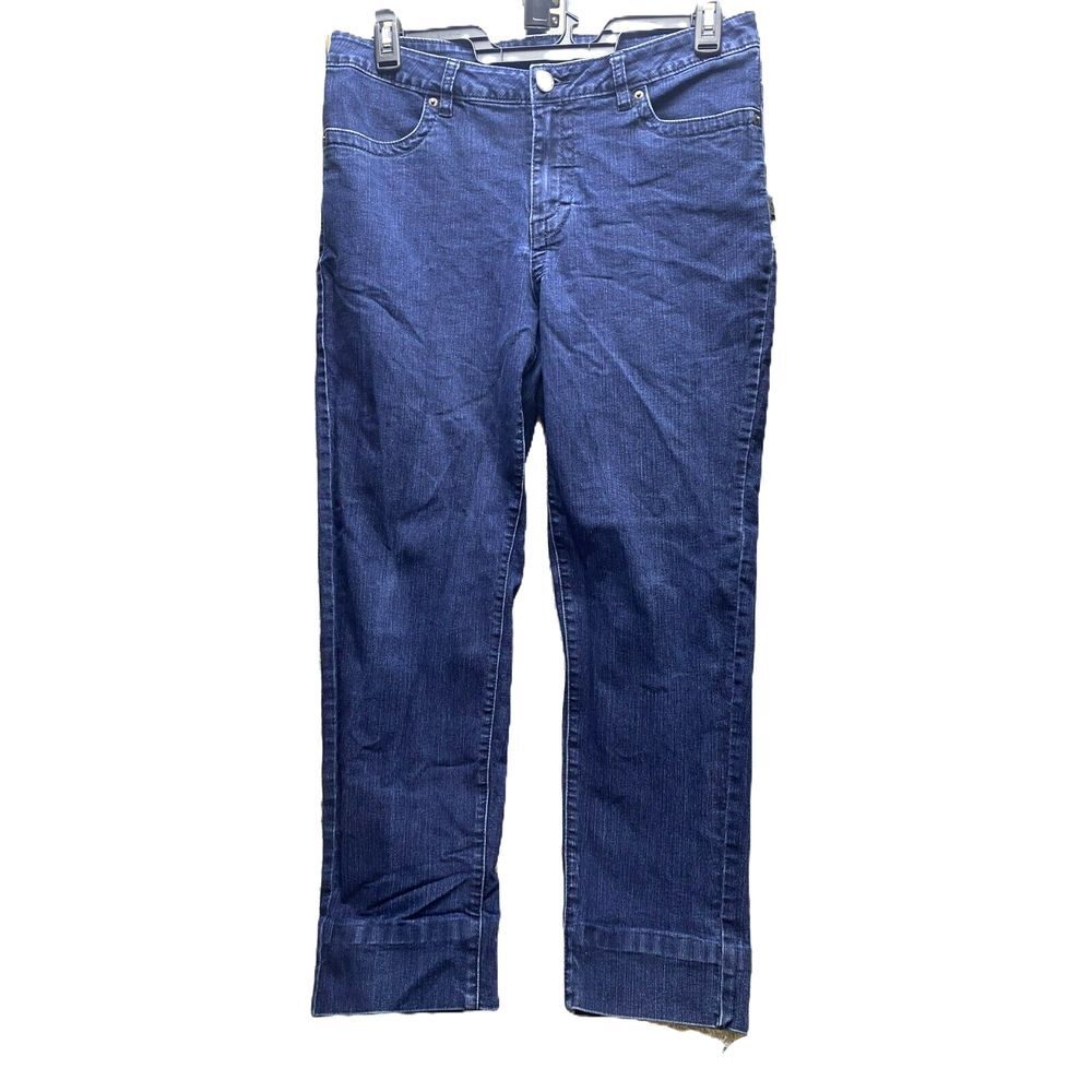 Pendleton Jeans Women 14 (35x27.5) Spandex Stretch Flat Front Straight Leg Denim